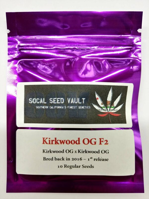 Socal Seed Vault Kirkwood OG Kush Cannabis Seeds F2 V1.0 - Bred in 2016
